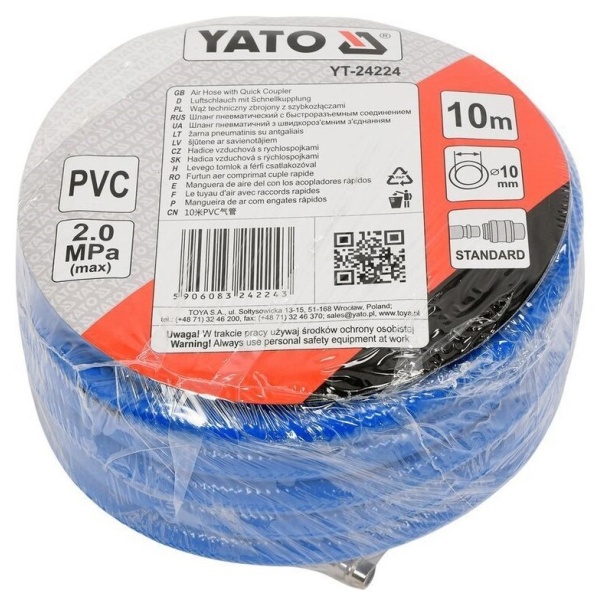 Furtun Aer 10 mm x 10 m 2 mpa Yato YT-24224